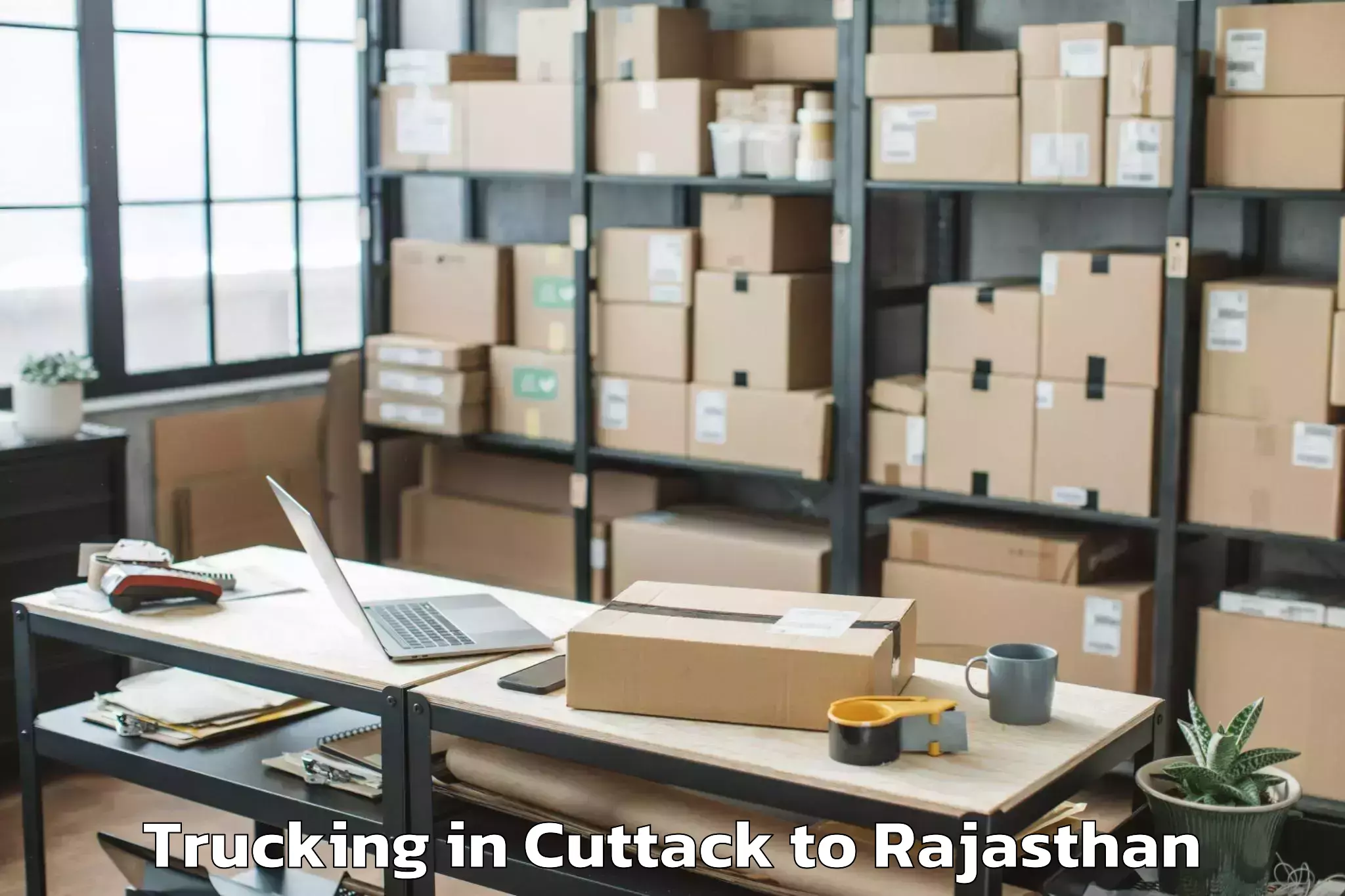 Book Cuttack to Lalsot Trucking Online